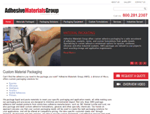 Tablet Screenshot of adhesivematerialsgroup.com
